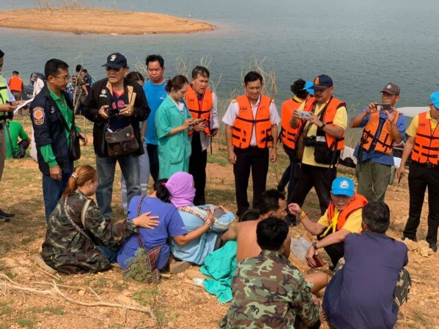 เรือโดยสารพลิกคว่ำในเขื่อนสิริกิติ์ ดับ1 สูญหาย4
