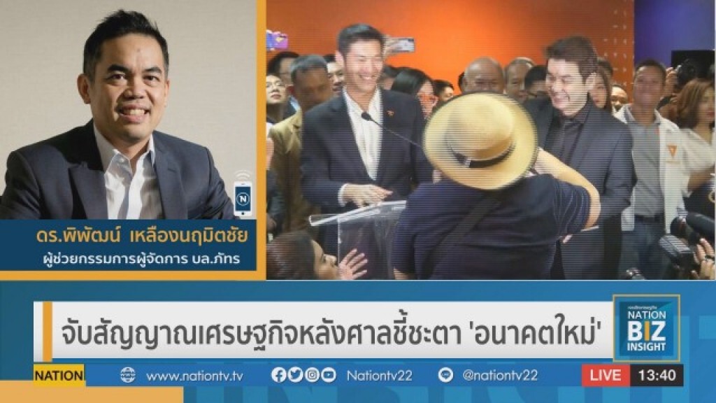 จับสัญญาณเศรษฐกิจ หลังศาลชี้ชะตา 'อนาคตใหม่' จับสัญญาณเศรษฐกิจ หลังศาลชี้ชะตา 'อนาคตใหม่'