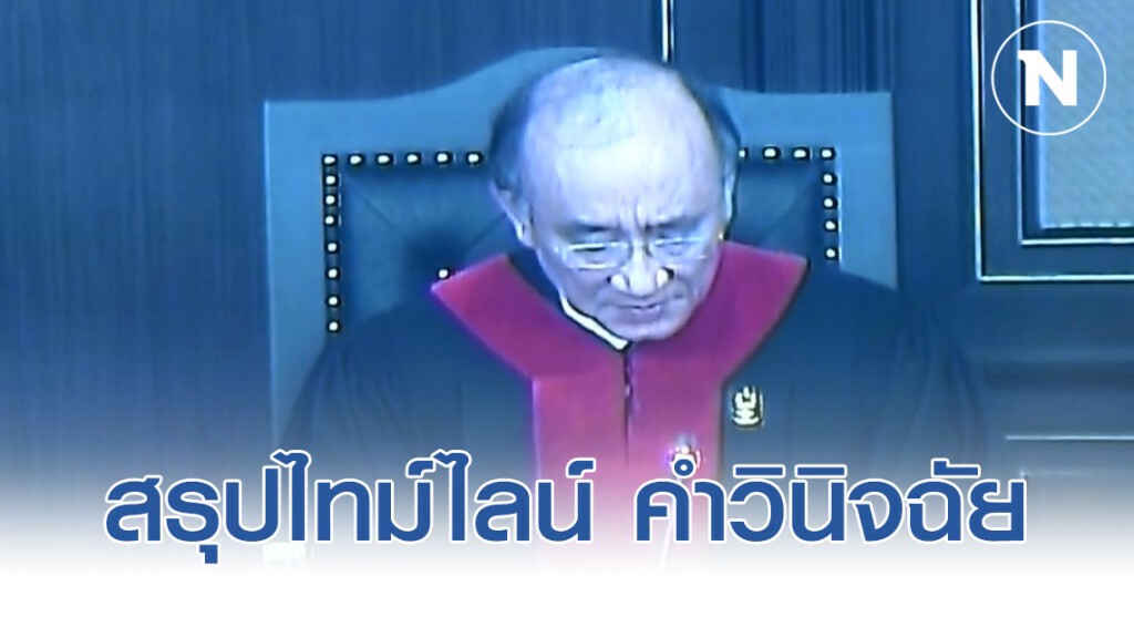 สรุปไทม์ไลน์ คำวินิจฉัยศาลรัฐธรรมนูญ