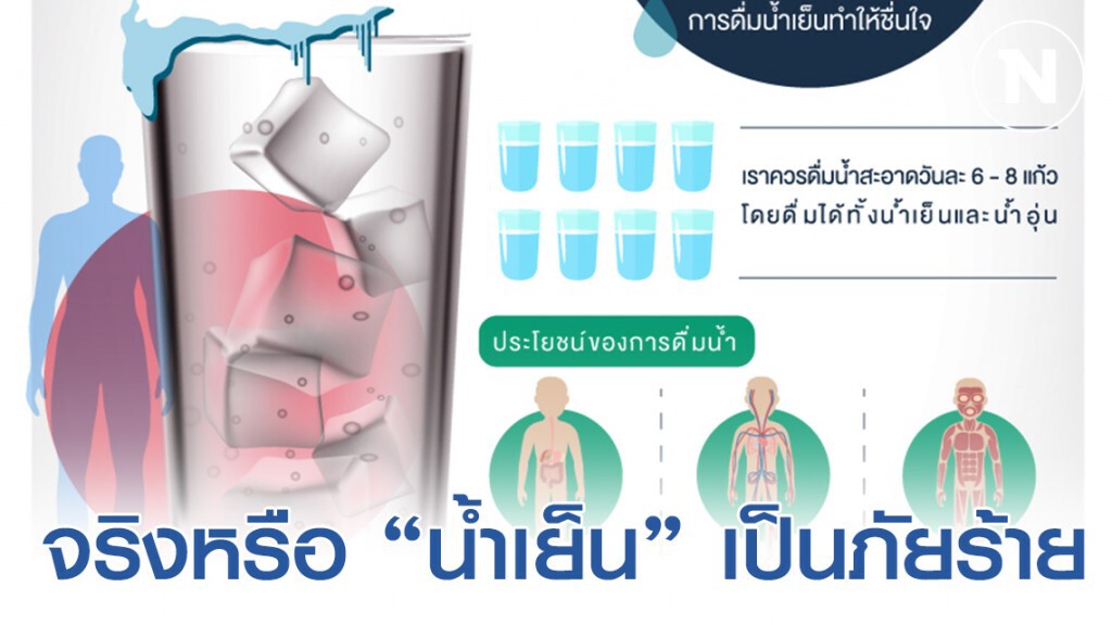 "น้ำเย็น" เป็นภัยร้ายสร้างโรค จริงหรือ "น้ำเย็น" เป็นภัยร้ายสร้างโรค จริงหรือ
