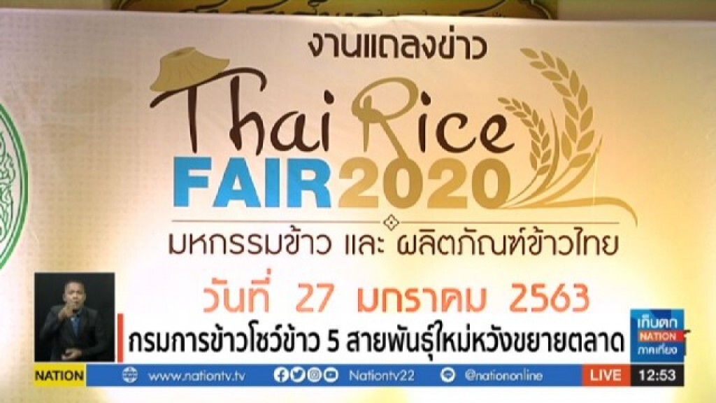 กรมการข้าวโชว์ข้าว 5 สายพันธุ์ใหม่หวังขยายตลาด