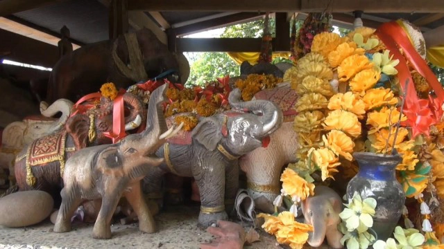 ศาลทวดขุนช้างตั้งอยู่บนถนนกลางสามแยกไม่เคยเกิดอุบัติเหตุ-ขออะไรได้ดังหวัง