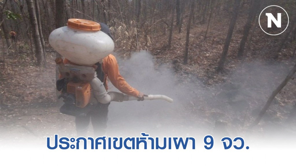 ปภ. บังคับใช้กฎหมายเข้มข้น ประกาศเขตห้ามเผา 9 จว.