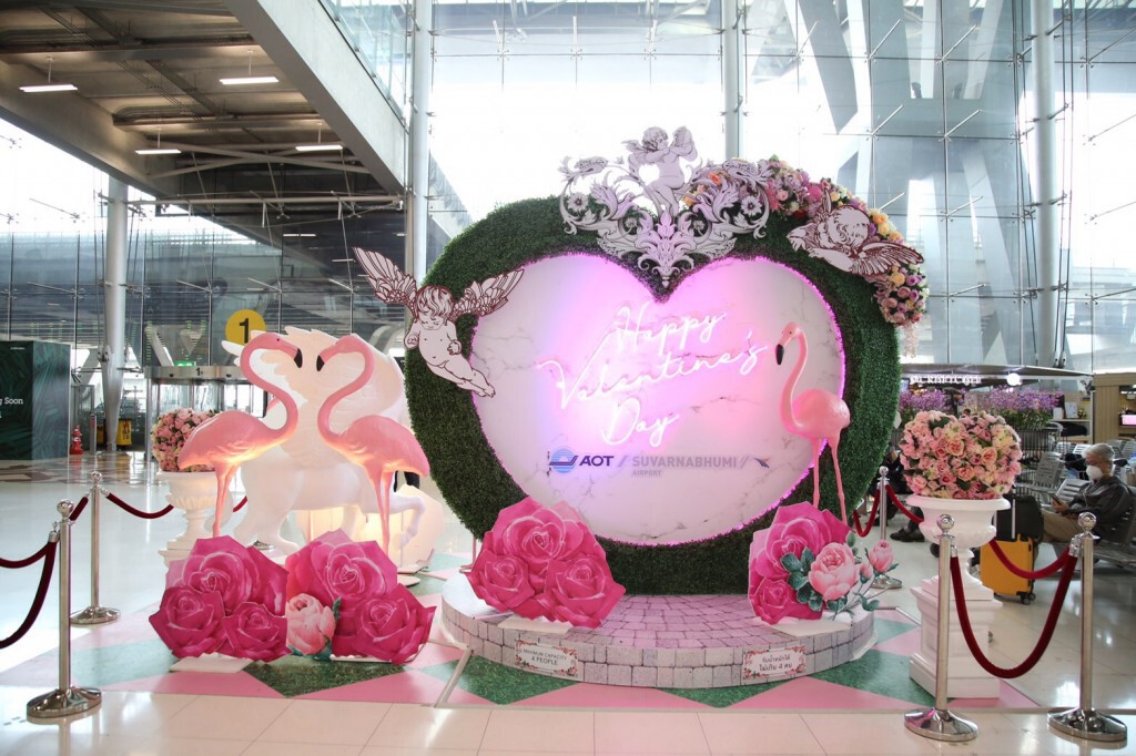 สุวรรณภูมิชวนผู้โดยสารร่วมกิจกรรมวาเลนไทน์