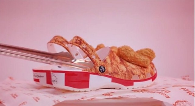 "คร็อคส์" เปิดตัวรองเท้าคอลเลคชั่นใหม่ "ลายไก่ทอด KFC"