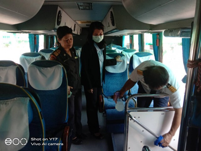 ขนส่งฯเข้มป้องกันการระบาดไวรัสโคโรนา