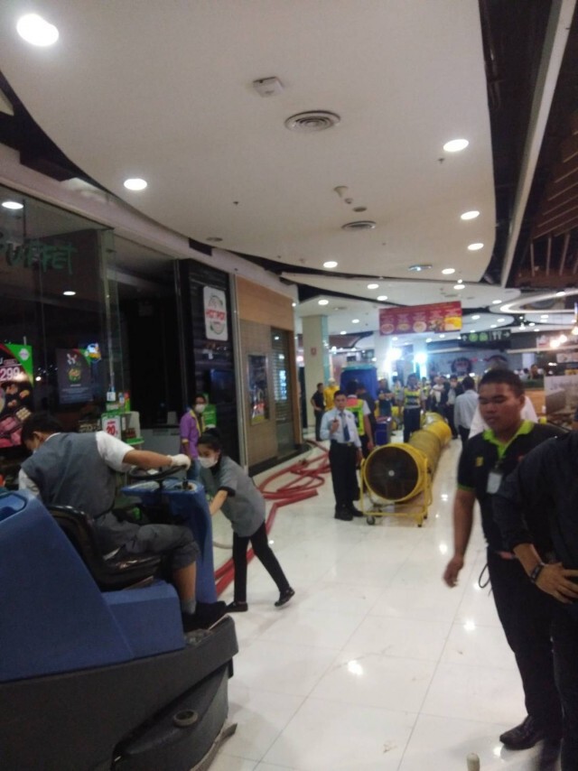 ไฟไหม้ร้านปิ้งย่าง บิ๊กซีราชดำริ เคราะห์ดีไม่มีใครเป็นอะไร