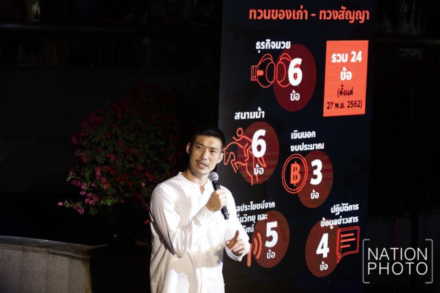 บรรยากาศการจัดกิจกรรมของพรรคอนาคตใหม่