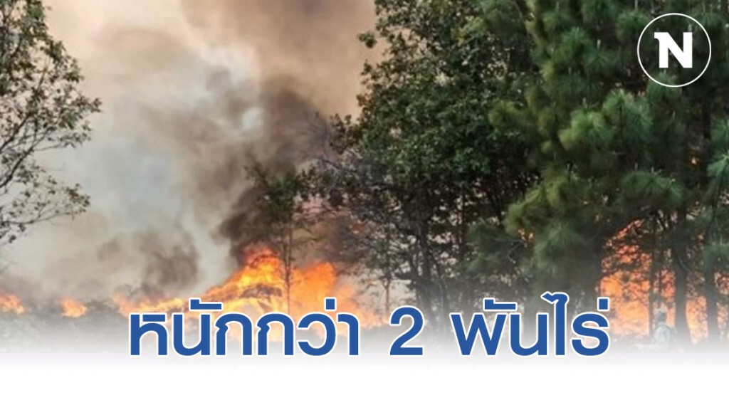 ไฟไหม้ป่าภูกระดึง​ เสียหายหนักกว่า​ 2​ พันไร่​