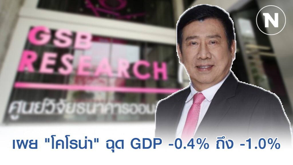 "ออมสิน" เผย "โคโรน่า" ฉุด GDP -0.4% ถึง -1.0%