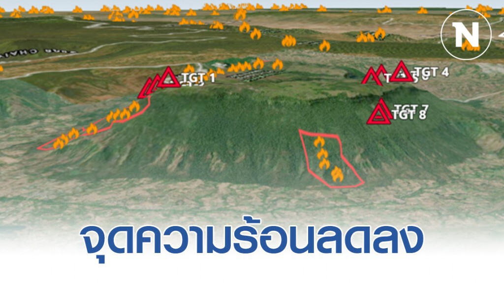 ไฟป่าภูกระดึง ล่าสุดจุดความร้อนลดลง ไฟป่าภูกระดึง ล่าสุดจุดความร้อนลดลง