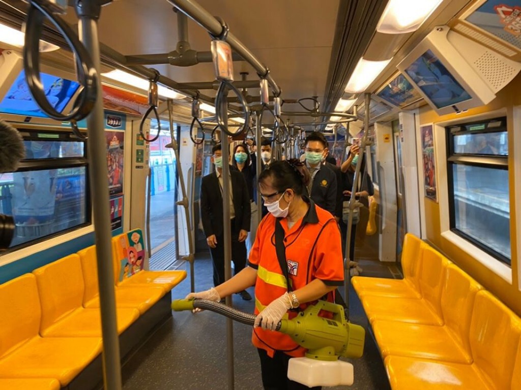 ขนส่งทางรางเข้มมาตรการป้องกันไวรัสโคโรนา ขนส่งทางรางเข้มมาตรการป้องกันไวรัสโคโรนา