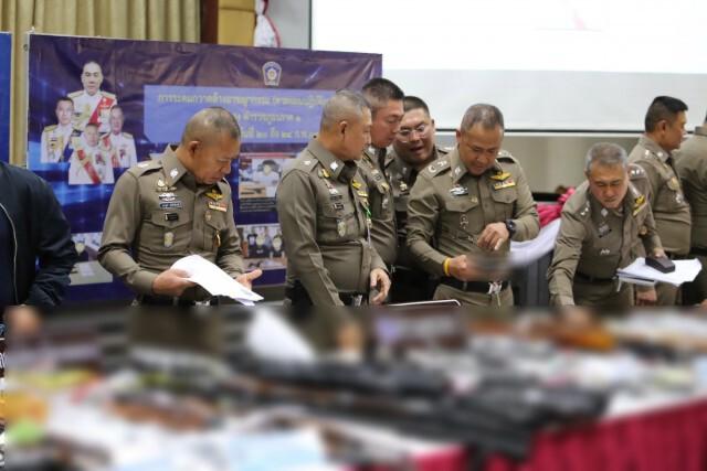 ภูธร1 สแกนพื้นที่ ตรวจยึดอาวุธ 200 กระบอก 667 ผู้ต้องหา