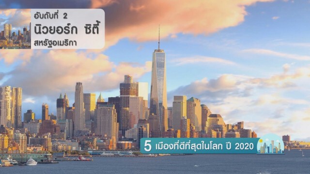 5 เมืองที่ดีที่สุดในโลก ปี 2020