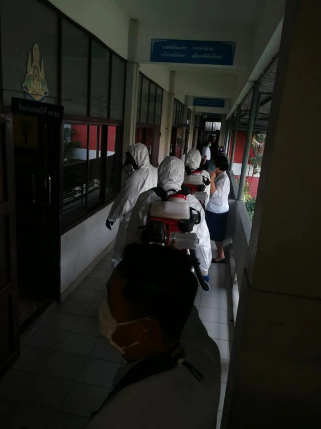 ศิษย์เก่าพระหฤทัยดอนเมือง เปิดภาพปฎิบัติการ! ปิด รร.กำจัดเชื้อไวรัสโควิด-19