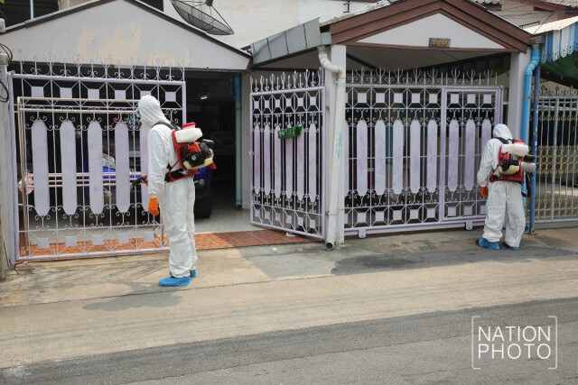 เขตดอนเมือง ฉีดยาฆ่าเชื้อไวรัสโควิด-19 บ้านปิ่นเจริญ3