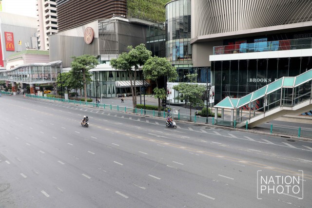 โควิด-19 พ่นพิษ แยกราชประสงค์ย่านเศรษฐกิจวันนี้ สุดเงียบเหงา