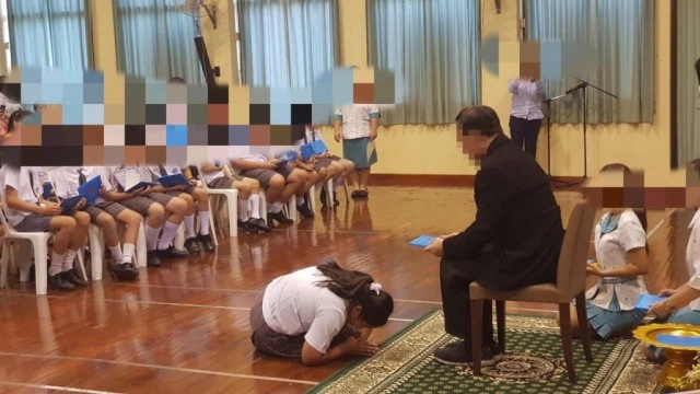 โรงเรียนเอกชนย่านฝั่งธนแจงแล้ว หลังเพจดังจวกให้นักเรียนกราบเท้าเจ้าของ