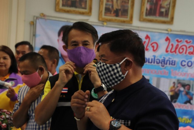 จังหวัดอุบลราชธานี เร่งผลิตหน้ากากอนามัย