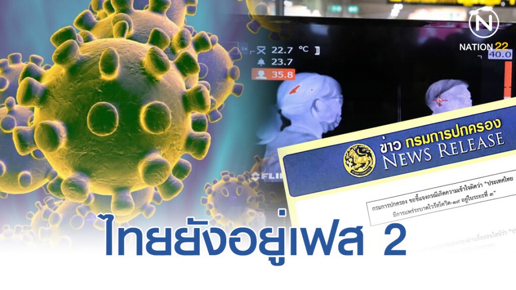 กรมการปกครอง ยัน โควิด-19 ไทยยังไม่เข้าเฟส3 กรมการปกครอง ยัน โควิด-19 ไทยยังไม่เข้าเฟส3