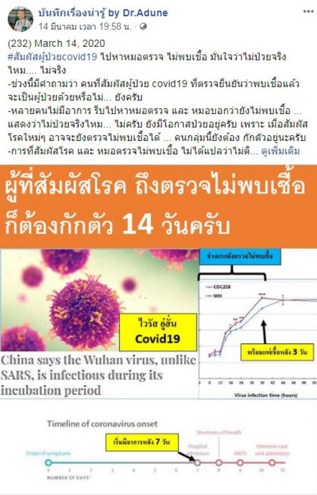 "นพ.อดุลย์" เตือน!เหล่าดารา ตรวจไม่พบเชื้อโควิด-19 ไม่ได้แปลว่าไม่ติดโรค!