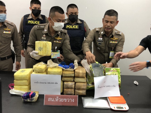 ตำรวจจับยึดแหล่งพักยาบ้า ย่านห้วยขวาง เตรียมขยายผลนายทุน