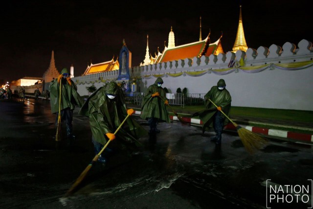 เปิดภาพรวมพล "กำจัด โควิด-19" ถ.หน้าพระลาน