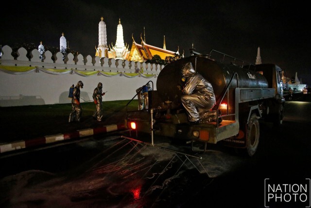 เปิดภาพรวมพล "กำจัด โควิด-19" ถ.หน้าพระลาน