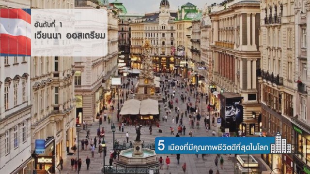 5 เมืองที่มีคุณภาพชีวิตดีที่สุดในโลก