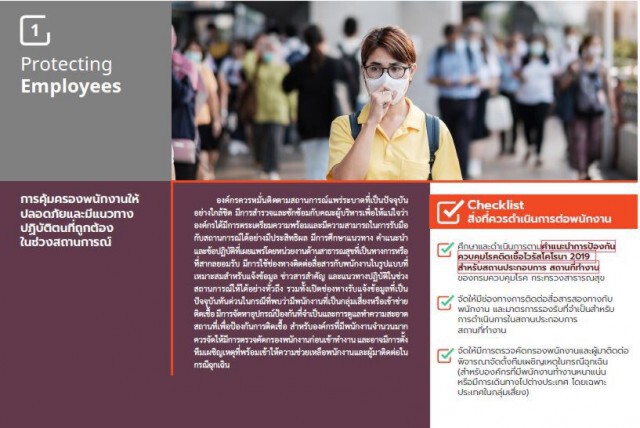 สถาบันไทยพัฒน์จัดทำ 6 แนวทางให้ภาคธุรกิจรับมือโควิด-19
