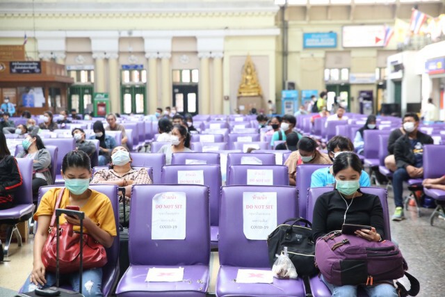 การรถไฟฯ เพิ่มมาตรการสกัดโรคติดเชื้อโควิด-19
