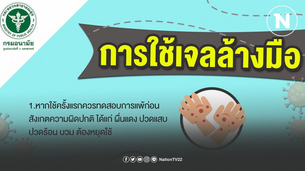 การใช้เจลล้างมือ การใช้เจลล้างมือ
