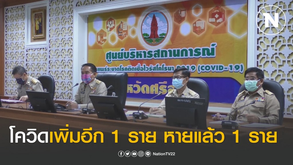 ศรีสะเกษติดเชื้อโควิดเพิ่มอีก 1 ราย สะสม 5 ราย หายแล้ว 1 ราย