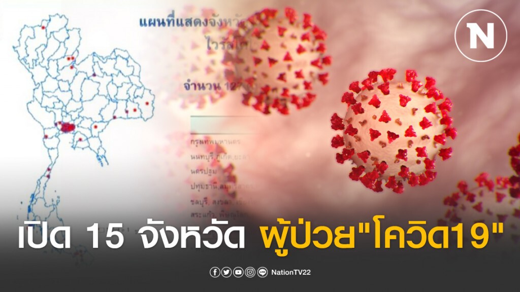 เปิด 15 จังหวัดผู้ป่วย"โควิด19"มากสุด