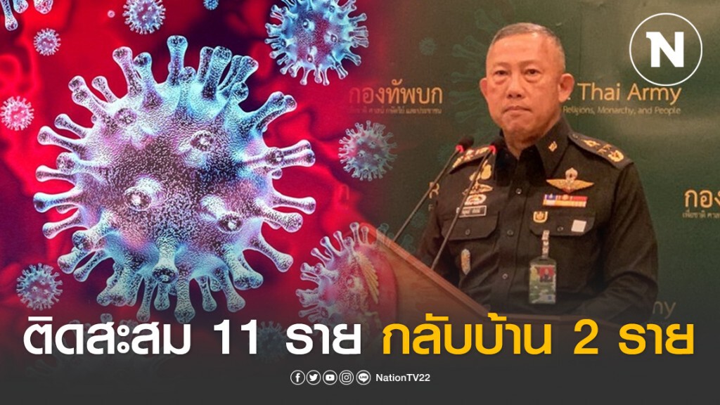 ทหารบกติดโควิด-19 สะสม 11 ราย กลับบ้านเเล้ว 2 ทหารบกติดโควิด-19 สะสม 11 ราย กลับบ้านเเล้ว 2