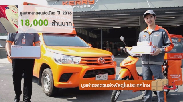 มูลค่าตลาดขนส่งพัสดุในประเทศไทย