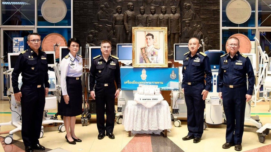 พระบาทสมเด็จพระเจ้าอยู่หัว พระราชทานเครื่องช่วยหายใจเพิ่มเติมอีก 7 เครื่อง