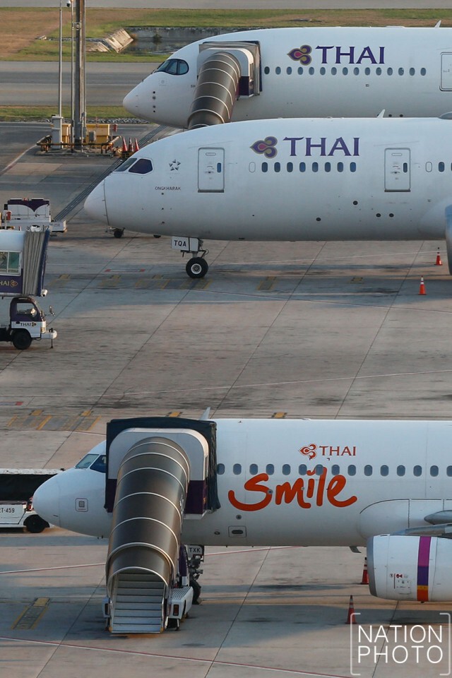 "การบินไทย" ประกาศให้พนักงานหยุดงาน 2 เดือน-ปรับลดเงินเดือน 10-50 %