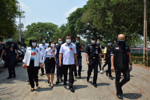 อนุทิน เยี่ยม State Quarantine โรงเรียนการบินกำแพงแสน