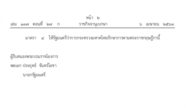 โปรดเกล้าฯ พระราชกฤษฎีกา กำหนดเขตสำรวจการกักตุนโภคภัณฑ์ ทั่วราชอาณาจักร
