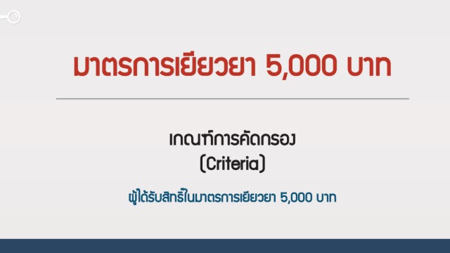 เปิดเกณฑ์การคัดกรอง "เราไม่ทิ้งกัน" ผู้ได้รับสิทธิ์ เยียวยา 5,000 บาท