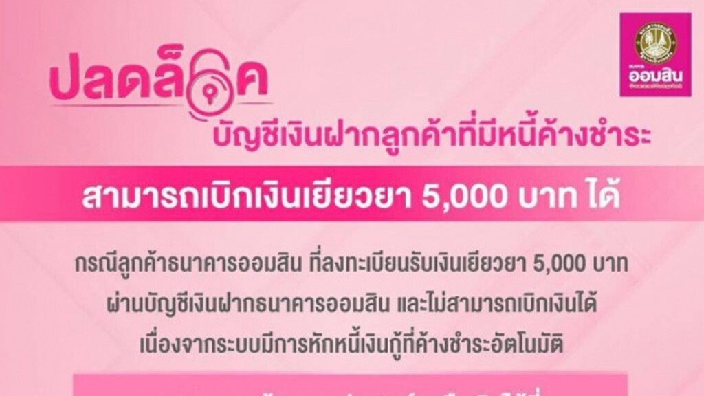 ออมสิน เร่งโอนเงินเยียวยาภัยโควิดคืนลูกค้าค้างจ่ายเงินกู้ ออมสิน เร่งโอนเงินเยียวยาภัยโควิดคืนลูกค้าค้างจ่ายเงินกู้