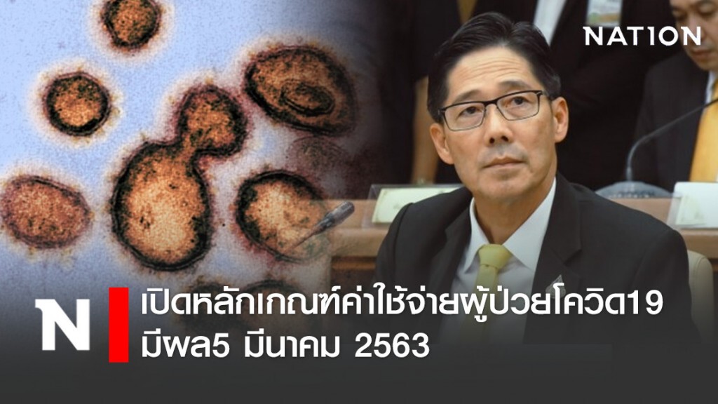เปิดหลักเกณฑ์ค่าใช้จ่ายผู้ป่วยโควิด19 มีผล5มี.ค.63