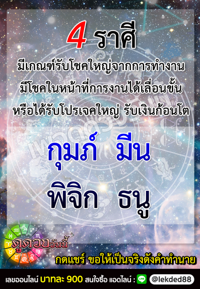 เปิด 4 ราศี มีเกณฑ์ได้รับโชคใหญ่จากการทำงาน