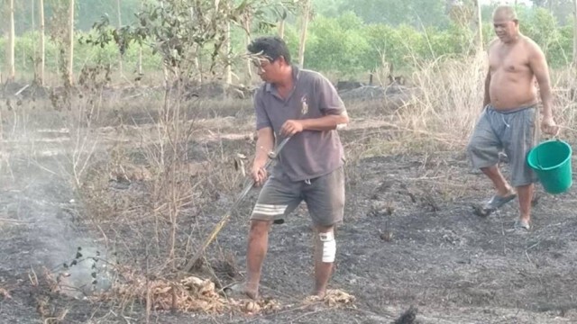 ไฟไหม้บ่อขยะเอกชน ดับแล้ว !!