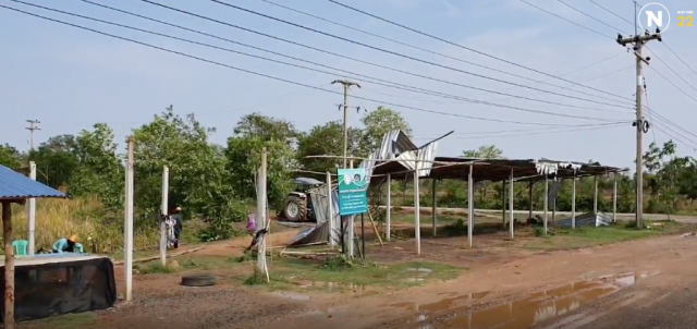 "พายุฤดูร้อน" พัดถล่ม! พื้นที่ อ.บัวใหญ่ บ้านเรือนปปช. เสียหายหลายหลัง