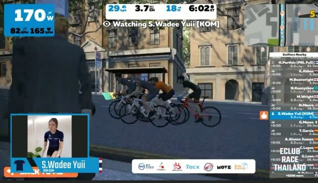 คว้าสาวสวย 5 ทีมจักรยานชื่อดัง ร่วมเปิดศึกชิงชัย ใน Zwift สนามลอนดอน