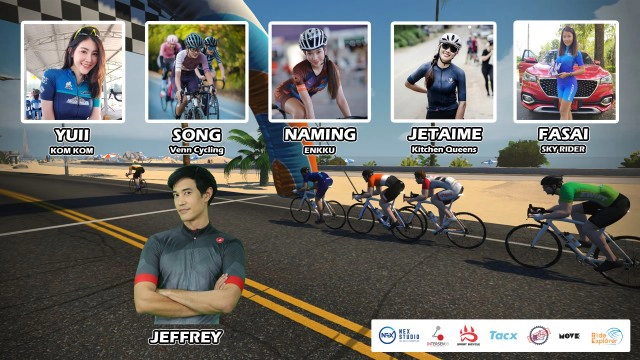 คว้าสาวสวย 5 ทีมจักรยานชื่อดัง ร่วมเปิดศึกชิงชัย ใน Zwift สนามลอนดอน