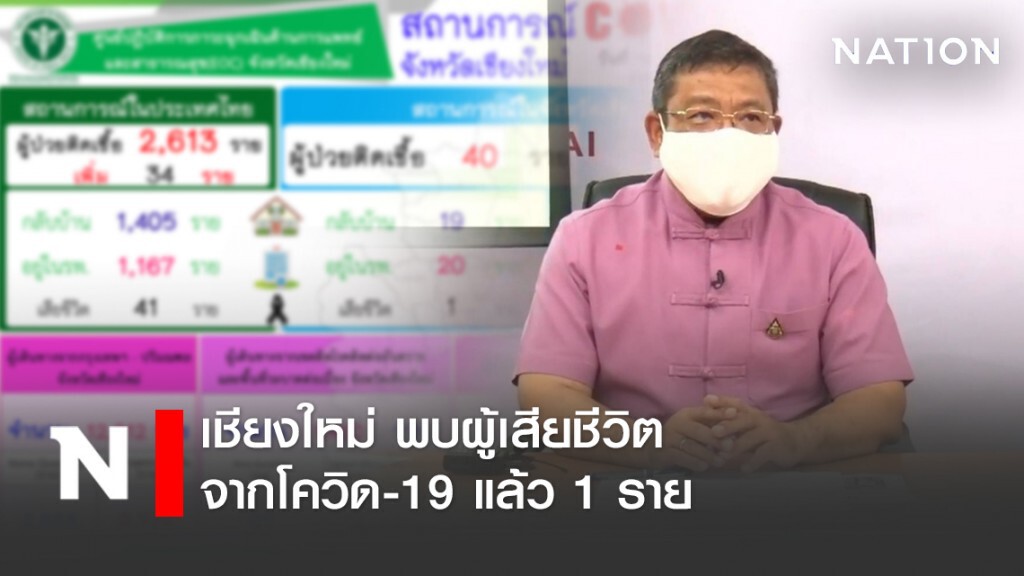 เชียงใหม่ พบผู้เสียชีวิตจากโควิด-19 แล้ว 1 ราย