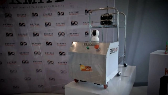 หุ่นยนต์ช่วยหมอ! เปิดตัว "น้องกระปุก" สู้โควิด19